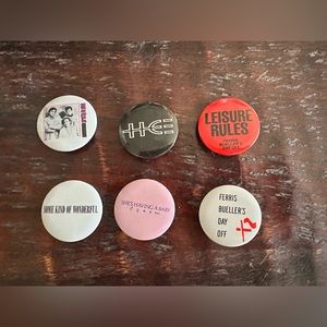 Vintage John Hughes Entertainment Buttons